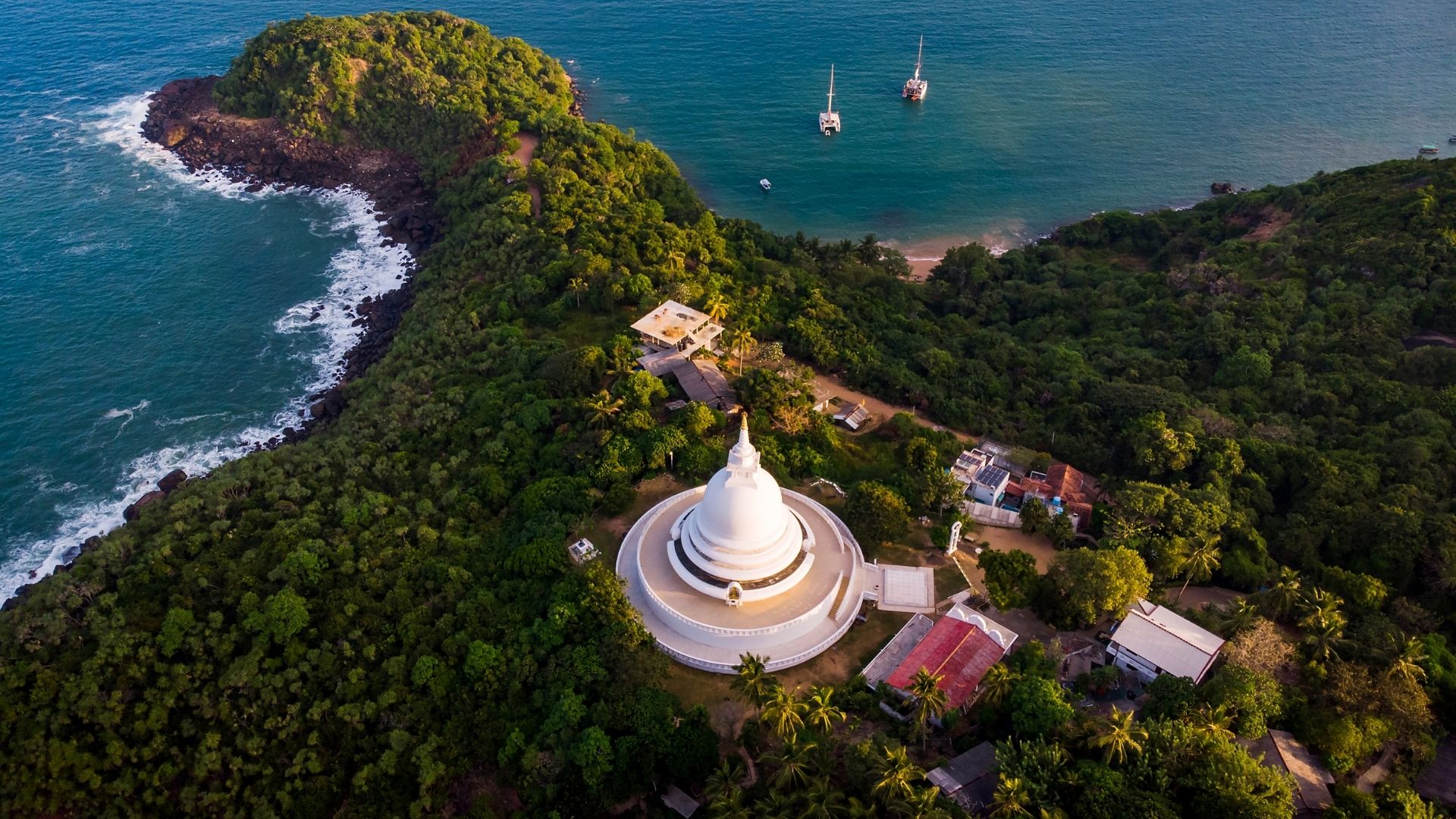 Unawatuna-The-Peace-Pagoda-Sri-Lanka-